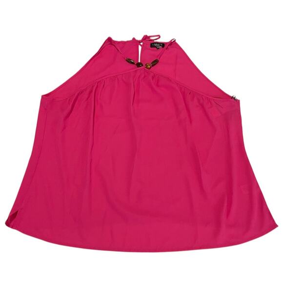 1.State Beaded Strap Fuchsia Beaded Halter Top Camisole Blouse Size XX Large New - Picture 3 of 15